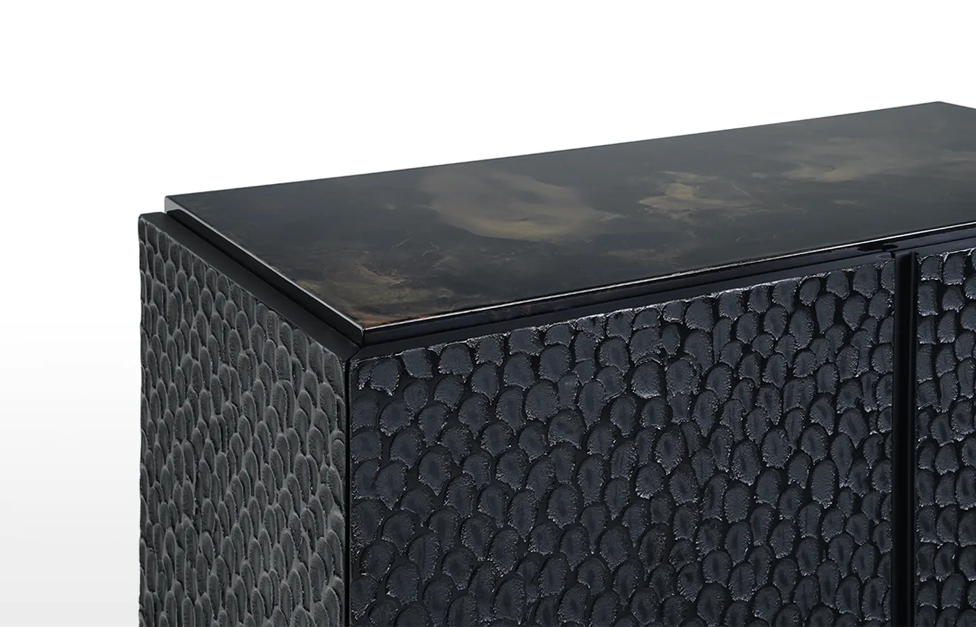 Close-up view of the Chisel texture of the Monarch counter