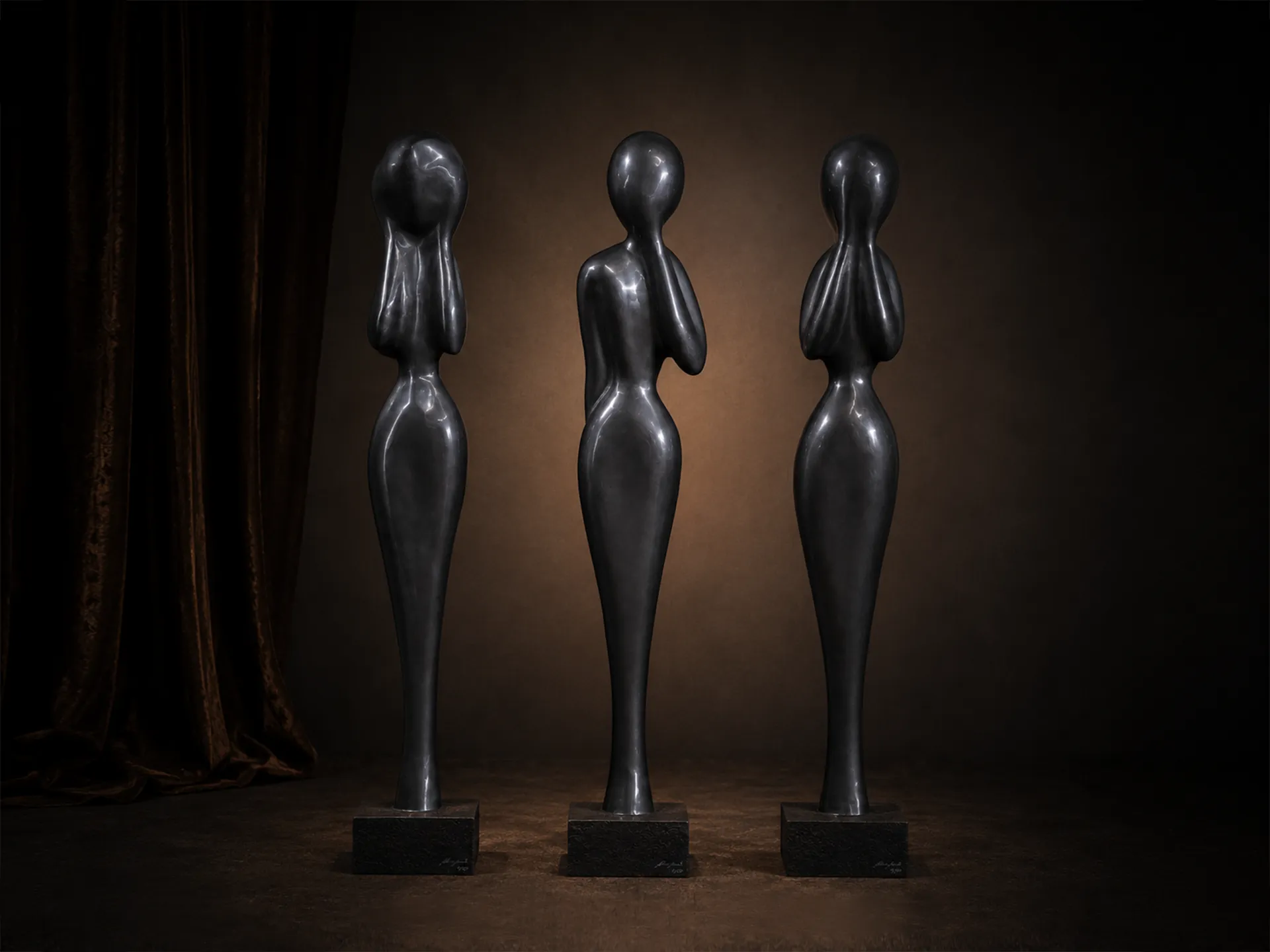 Wisdom set of cecorative Sculptures