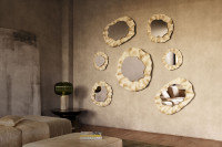 Nenúfares mirrors with ivory color finish