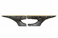 Consola Pompeia em Textura Artística de Rocha Vulcânica