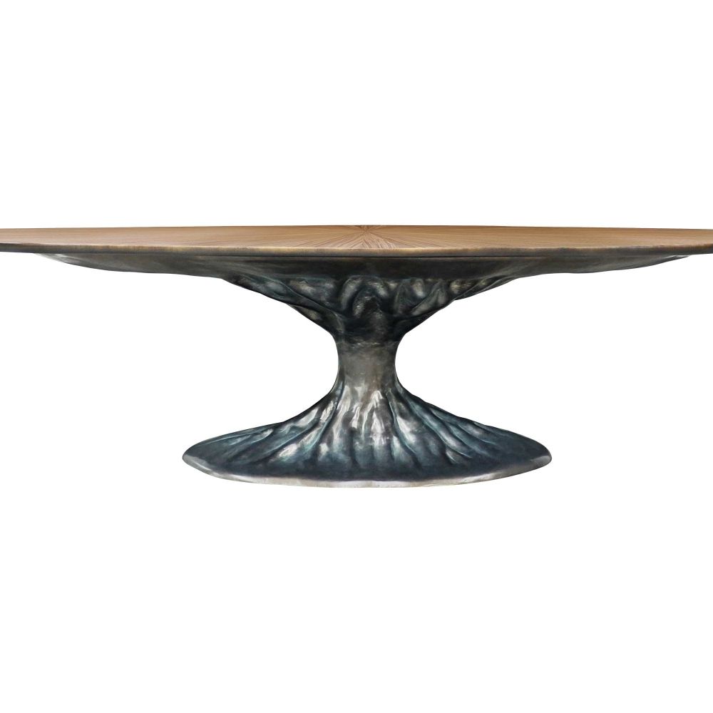 Mesa de jantar Bonsai em cor bronze e Nogueira Espinhada